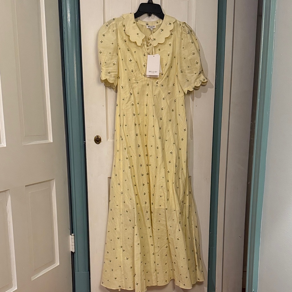 Beulah Yellow Floral Maxi Dress